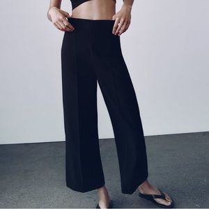 NWT Zara High-Waisted Wide Leg Dress Pants